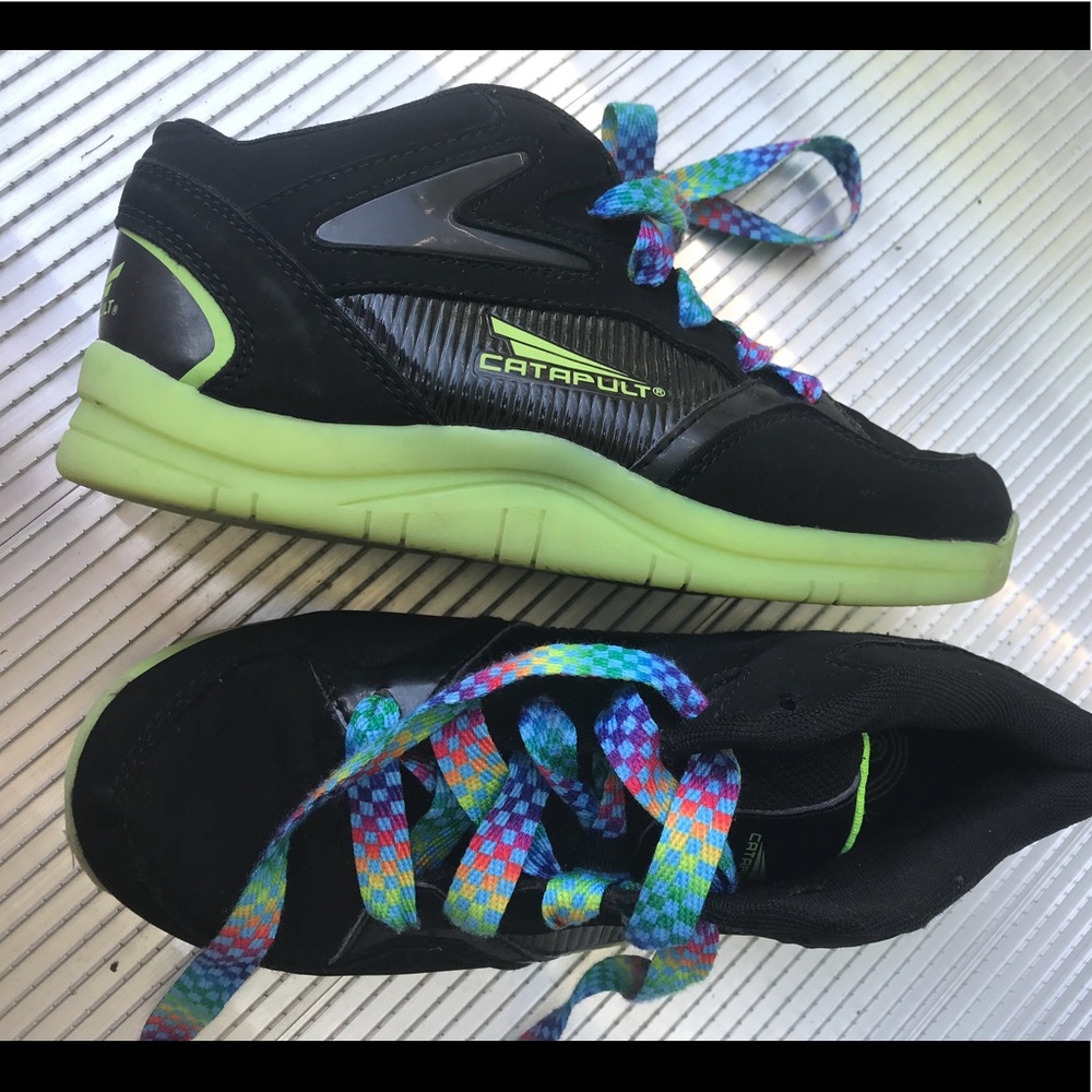 CATAPULT BOYS SNEAKERS BLACK WITH LIGHTS